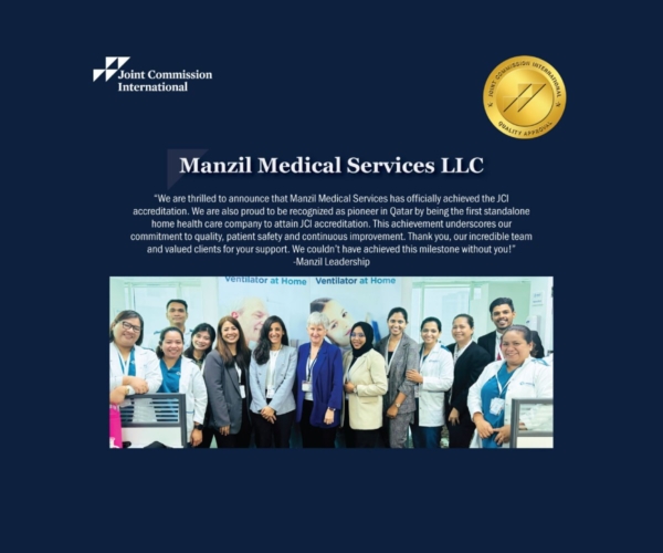 Manzil Medical Services is the first private home health care to be JCI accredited in Qatar